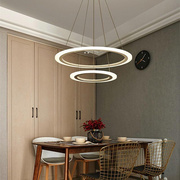 现代简约led客厅灯个性，创意办公室灯具，圆环形亚克力吊灯