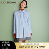 LILY BROWN秋冬款可爱熊图案学院风百搭宽松衬衫LWFB234193