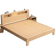 实木床带床垫床柜组合出租屋家用商用床儿童床双人床单人床经济型