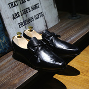 品牌布洛克男士皮鞋流苏，一脚蹬夜店发型师韩版英伦皮鞋新郎结婚鞋
