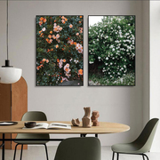 简约现代装饰画有框画玫瑰花花卉卧室客厅餐厅，挂画墙画油画喷绘