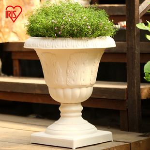 爱丽思仿陶瓷杯型创意花盆阳台，大号家用树脂，塑料爱丽丝户外花盆
