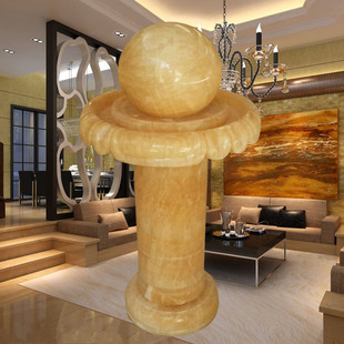 家居开业欧式简约创意风水球流水喷泉门厅现代水景摆件