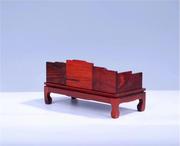 微型红木家具红酸枝仿古迷你桌子小椅子屏风红木古风模型娃娃装饰