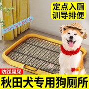 秋田犬专用厕所中小型犬狗尿盆防踩屎大小便盆不锈钢小狗厕所砂盆