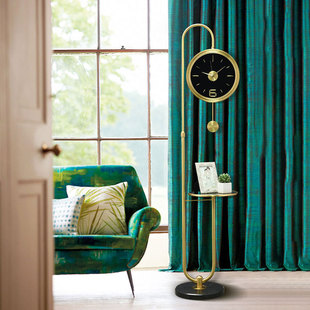 欧式落地钟客厅轻奢家用纯铜装饰现代简约时尚立式钟表静音大座钟