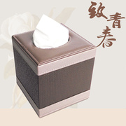 皮革卫生间纸巾筒创意卷，纸筒酒店用品卷纸盒广告印字