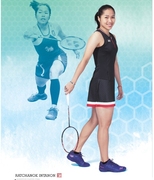 日本YONEX尤尼克斯羽毛球服无袖连衣裙因达农专业比赛训练服套装