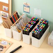 笔筒彩笔彩铅笔儿童，画笔水彩笔桌面收纳盒蜡笔，马克笔学生文具