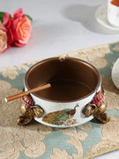 大象烟灰缸欧式美式复古创意个性吉象家用客厅茶几摆件装饰烟缸