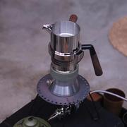9bar意式咖啡摩卡壶，高压不锈钢蒸汽，萃取机拿铁浓缩露营家用