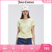 Juicy Couture橘滋T恤女2024春夏美式收腰百搭抽绳短袖上衣