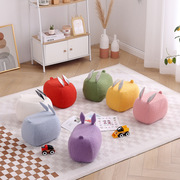 小兔子换鞋凳创意儿童凳子可爱客厅落地摆件家用网红沙发矮凳装饰