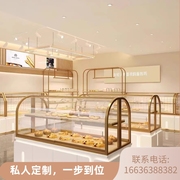 面包柜展示柜面包中岛柜弧形玻璃蛋糕店模型展示柜烘培边柜展示架