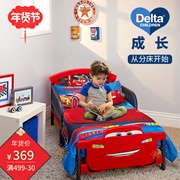 Delta迪士尼授权现代简约拼接儿童床汽车床男孩带护栏女孩公主床