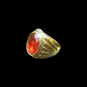 内径18mm19mm20mm21mm金色合金，椭圆大红多面树脂钻瑞丽潮戒指指环