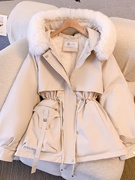 女士羽绒棉服冬季2023加绒加厚派克服高级感时尚保暖棉衣外套