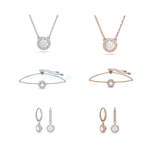 2022年小众设计水晶项链，女玫瑰金镶钻(金镶钻)耳钉，坠气质耳环高级手链