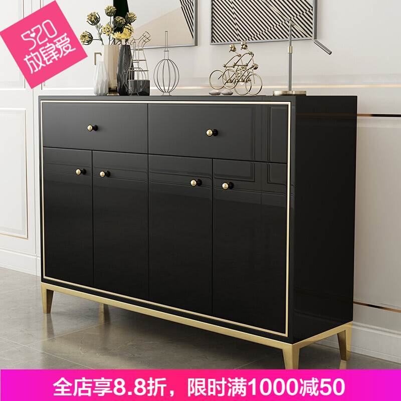 新品特惠客厅创意简约现代烤漆鞋柜后现代轻奢餐边柜不锈钢简约烤|msdalam kategori perabot kediaman, kabinet, kotak kasut - dari Buy2taobao.com untuk memberikan perkhidmatan ejen Taobao profesional membeli