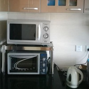 单层台面置物架厨房用品灶台分层架层微波炉架烤箱架隔层架定制1