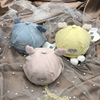 哆啦布丁婴儿帽子春秋0-3个月新生儿胎帽男女宝宝纯棉保暖睡帽