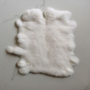 真兔毛兔皮整张家兔獭兔毛皮料，衣服内胆保暖护膝垫子兔子皮毛料