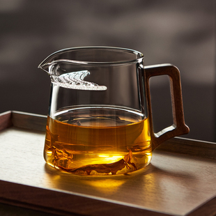 耐热月牙茶壶茶漏过滤一体玻璃泡茶壶绿茶分茶器茶水分离公道杯