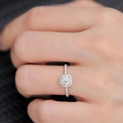 超仿真钻戒莫桑石结婚(石结婚)对戒一克拉婚戒指一对大钻石小众设计级感
