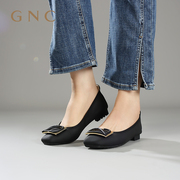 gnc蛋卷鞋女真皮商场同款秋季超舒软，平底单鞋软底平跟鞋