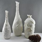 树脂砂岩工艺品花瓶家居，简约创意样板间，软装摆设现代客厅摆件