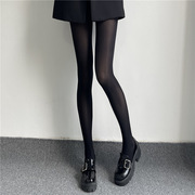 日系cosplay女装大佬黑色钢丝袜，薄款防滑防勾丝水光面少女连裤袜