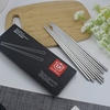 伦凯18-10不锈钢筷子，304方形防滑筷子，双层中空25厘米10双加长