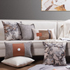 现代新中式沙发抱枕组合简约家用靠垫套方形客厅床头方枕腰枕靠包