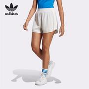 adidas阿迪达斯三叶草运动裤女子，休闲宽松透气短裤ib5797ib5798