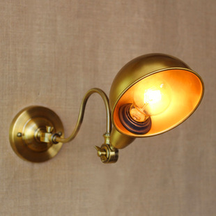 美式复古壁灯简约个性创意壁灯户外仿古欧式壁灯工业铁艺卧室灯具