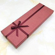 枣红色长方形礼盒领带衬衫礼服丝巾A34相册U盘钢笔黑色包装盒