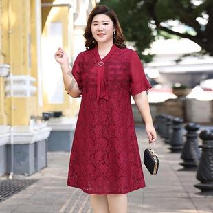中老年夏季短袖连衣裙妈妈裙子夏季新中式新中式女装国风套装中年