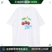 韩国直邮66GIRLS东大门半袖T恤宽松中长款水果图案潮流个性休闲