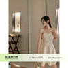 cchen陈陈_高级感白色吊带，连衣裙女小众，设计感不规则抹胸短裙子