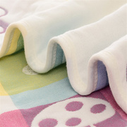 婴儿浴巾纯棉超柔吸水洗澡巾6层纱布新生儿初生宝宝盖毯1.1米加大