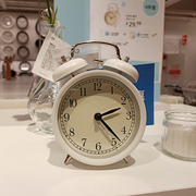 IKEA宜家 德卡闹钟创意静音钟表客厅简约桌面床头座钟台钟时钟