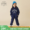 日本LIVHEART儿童运动套装女2024女童连帽卫衣两件套大童春秋