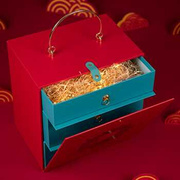 春节送礼礼物盒子礼盒高档元旦手提盒新春礼M品盒子领导空盒包装