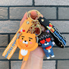 韩国ins库卡钥匙扣，屁桃小动物硅胶公仔汽车，钥匙链包包挂饰小