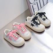 儿童板鞋2023春秋季女童星星鞋韩版兔子大头鞋男童软底运动鞋