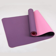 供应双色加宽TPE环保瑜伽垫 183×80×6mm 防滑瑜伽健身垫