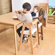 gen儿童餐椅宝宝餐桌椅实木，婴儿成长升降座椅，家用吃饭木质椅子原