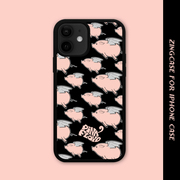 原创pinkfloyd手机壳摇滚，粉色小猪适用苹果12promax硅胶iphone14
