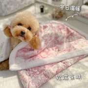 猫咪毯子宠物专用小被子狗狗睡觉秋冬绒毯子猫窝垫中小型犬笼垫子