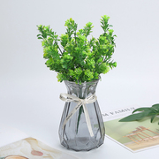 仿真植物绿植塑料花假花客厅装饰花小盆栽插花配草尤加利米兰草